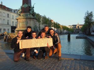 Het team Tournevie in Brussel